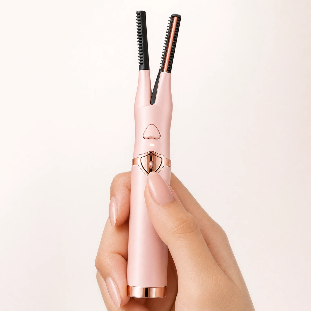 Lumivea heated lash curler control and ready indicator